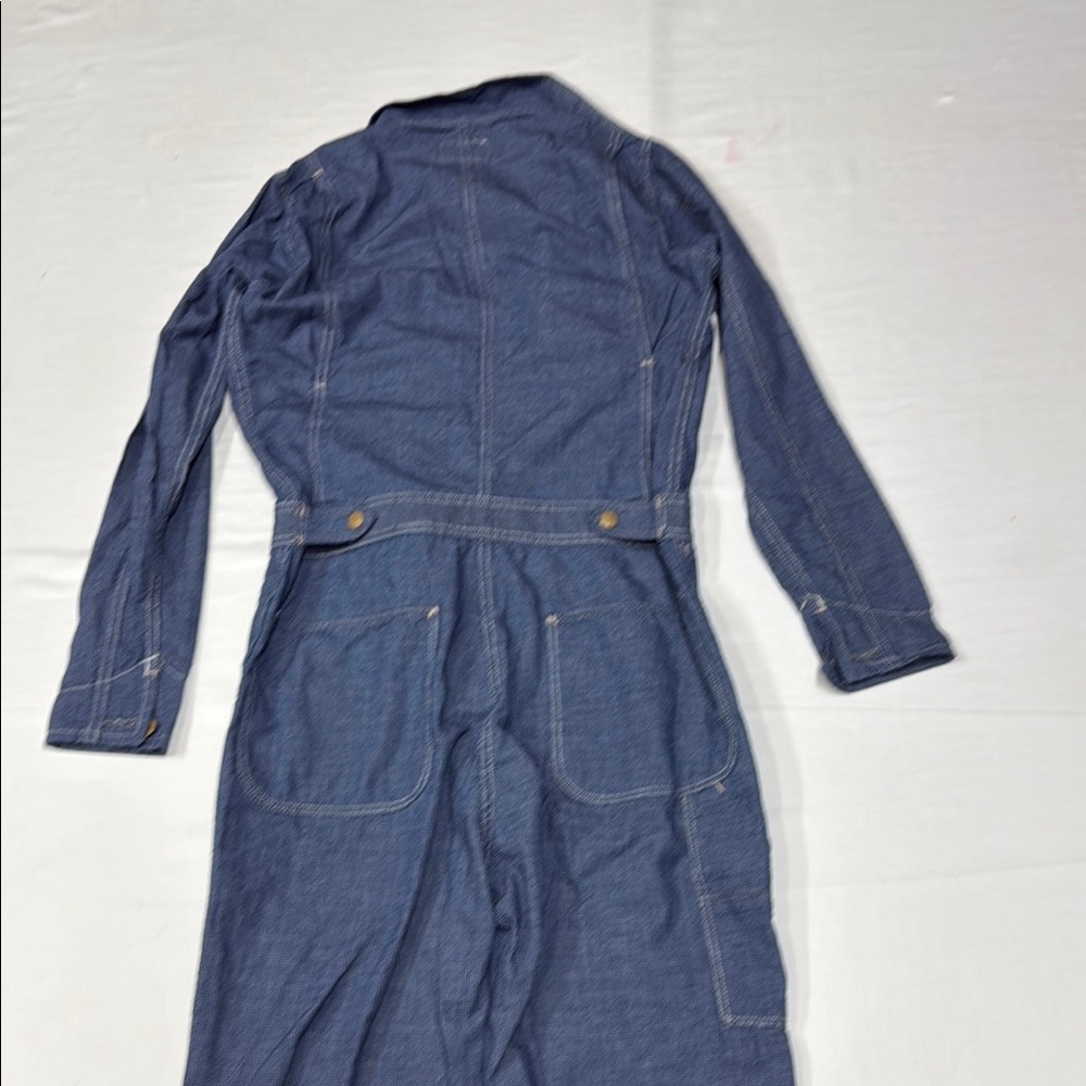 Ralph Lauren Double RL Blue Workwear Jumpsuit/overall 100% cotton made in Tunis - Picture 12 of 16